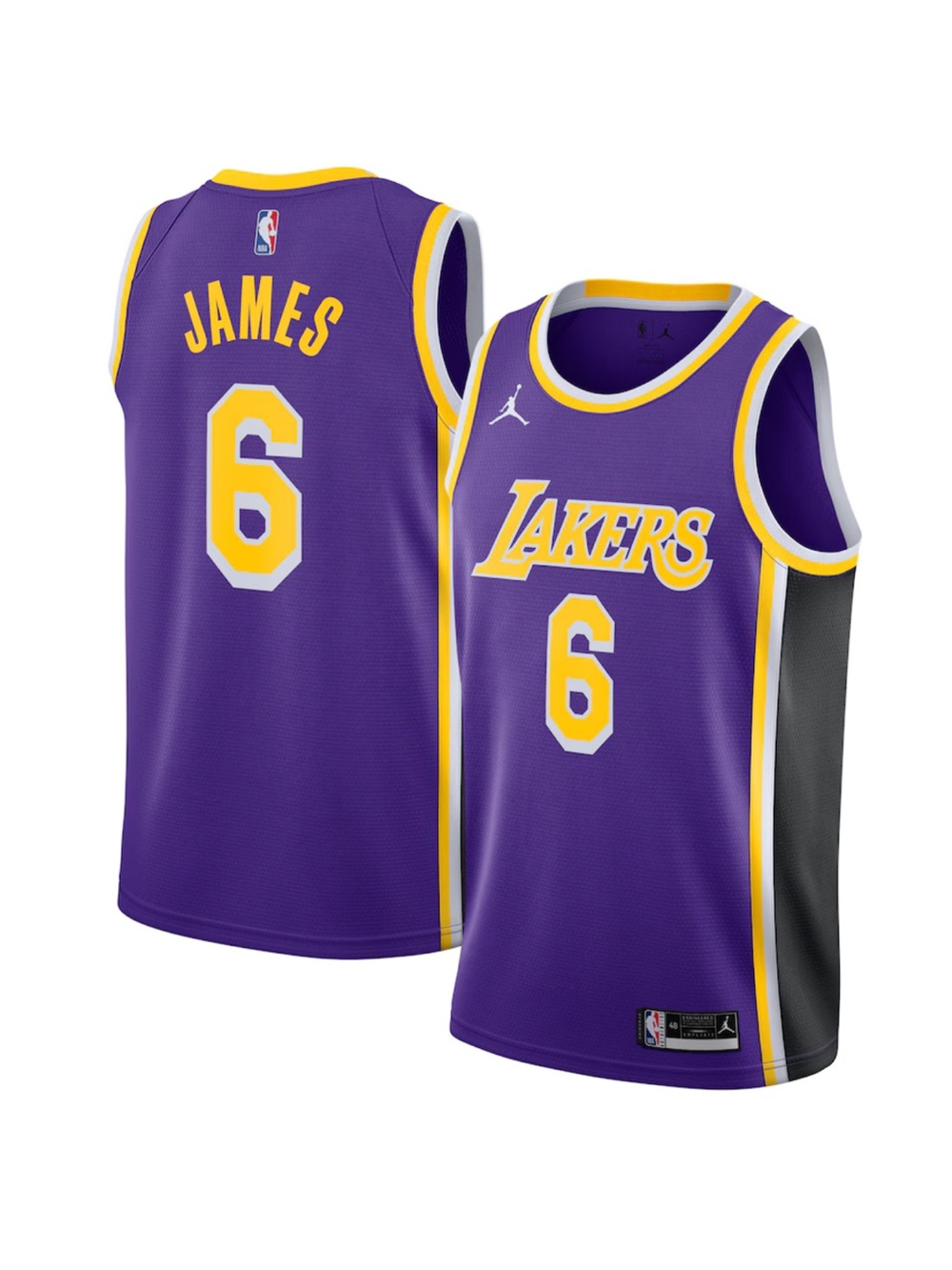 LeBron James LA Lakers Nike #6 Swingman Jersey XL Jumpman Purple